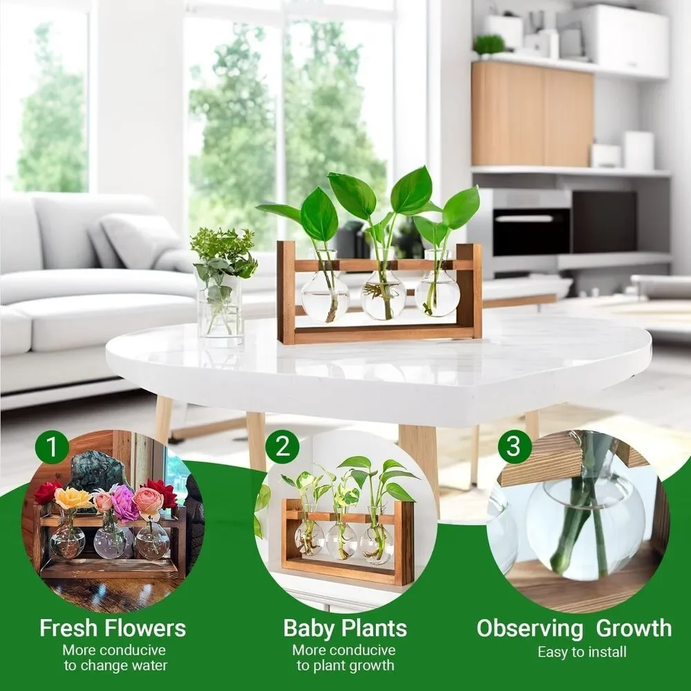 Propagation Station, Plants Terrarium, Plants Lover Gifts for Women,Plant Cuttin